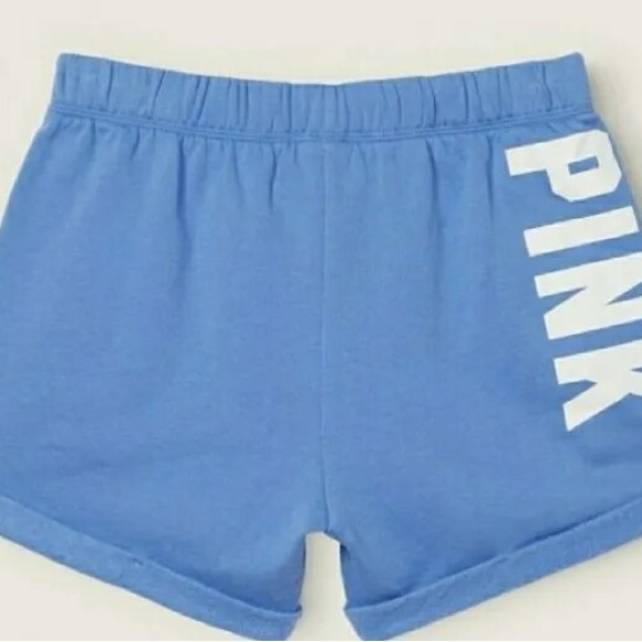 Blue Hoodie and Shorts Set with White Logo - Picture 2 of 5